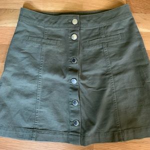 H&M Army Green Skirt